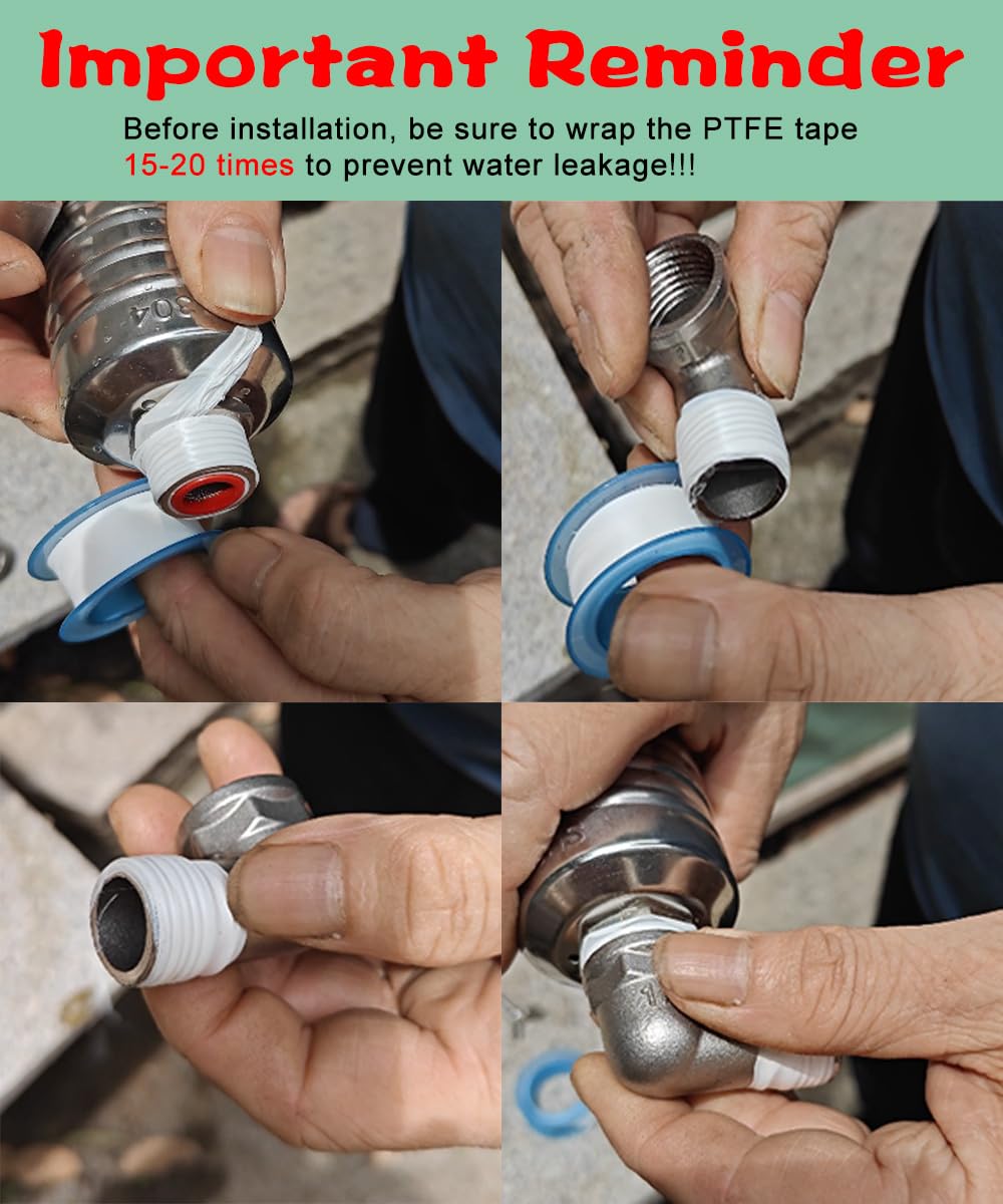NONGKANG 1/2" 3/4" 1" 304 Stainless Steel Float Valve for Automatic Water Level Control in Water Tanks, Pools & Livestock Troughs(2 pcs)