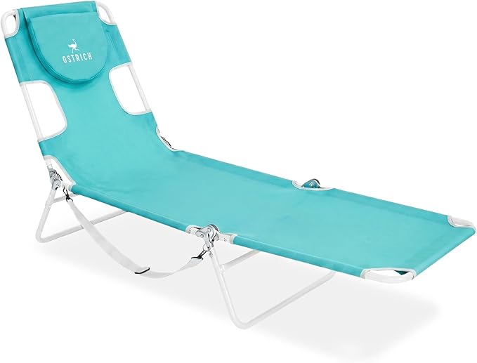 Ostrich the Original Chaise 72 x 22 Inch Lounge Portable Reclining Lounger