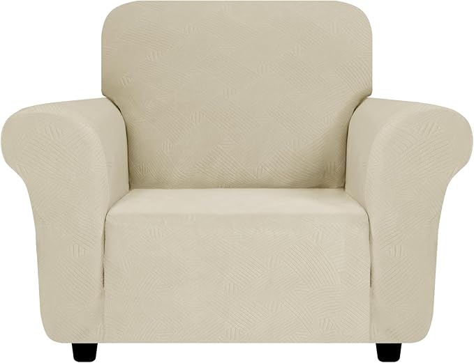ZNSAYOTX Super Stretch Chair Slipcover, New Striped Sofa Chair Covers