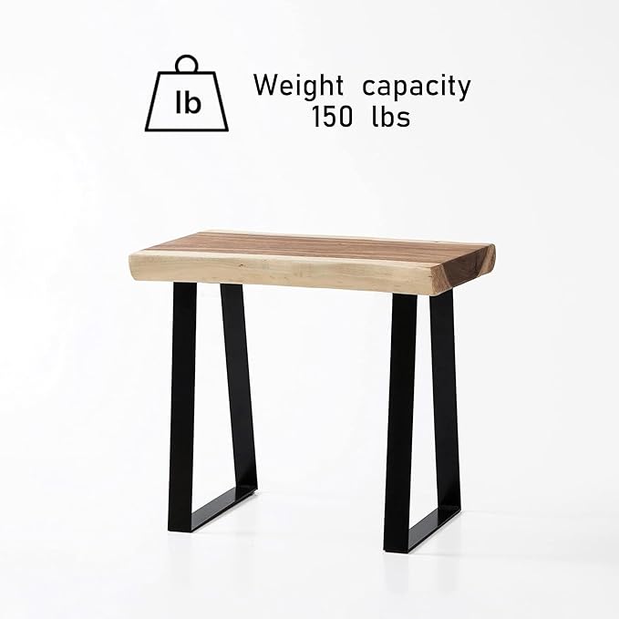 Greenage Natural Wood Rectangle Bench 20"x14"x18" Coffee Side Table