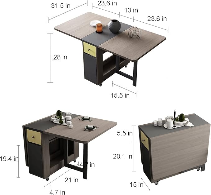 FUNROLUX Folding Dining Table