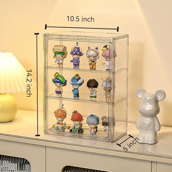 BOHOIDEE 3 Tiers Clear Display Case