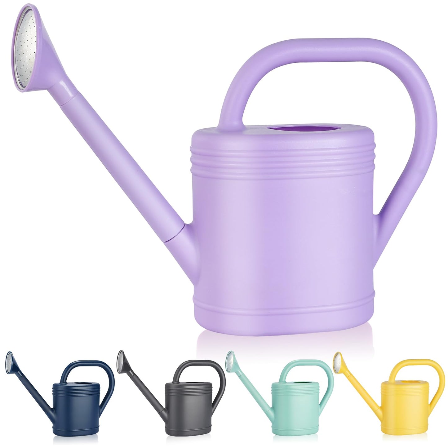 1 Gallon Watering Can for Indoor Plants, Garden Watering Cans for Outdoor Plant House Flower, Modern Plant Watering Can Large Long Spout with Sprinkler Head