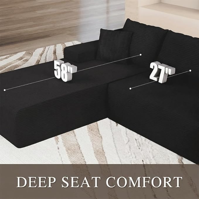 104" Convertible Sectional Couch