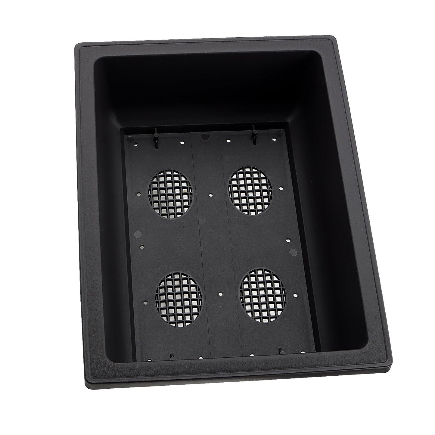 ZOENHOU 3 PCS 14x10 Inch Large Bonsai Training Pots, Rectangular Plastic Bonsai Training Pots with Deep Humidity Trays, Bonsai Plants Growing Pot for Garden, Yard, Office, Living Room, Balcony