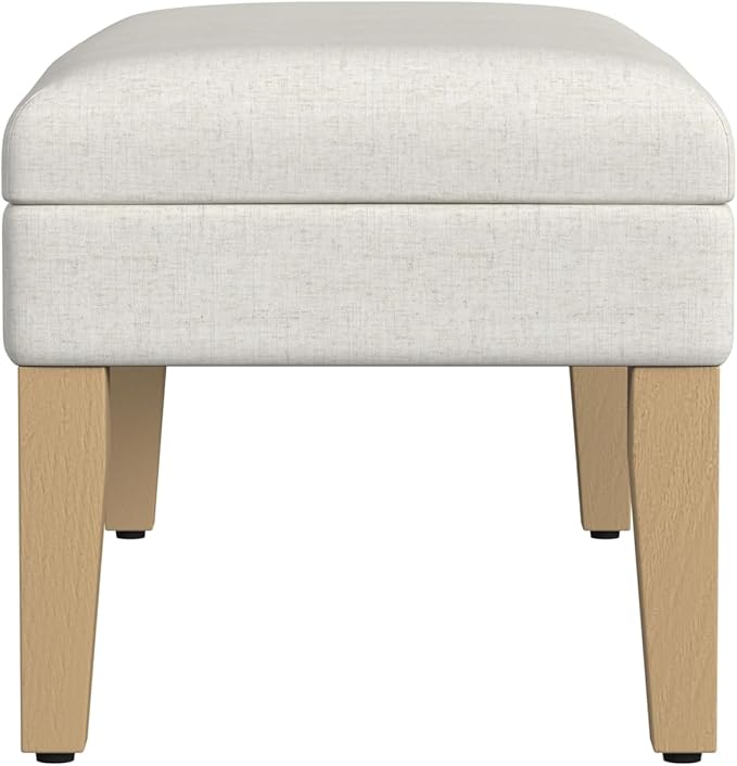 Homepop Home Decor | Upholstered Decorative Storage Ottoman Bench | Ottoman