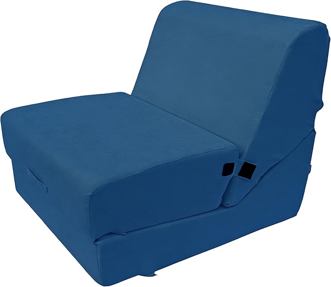 jela Luxury Indoor Chaise Lounge, Foldable Sofa Bed Chair