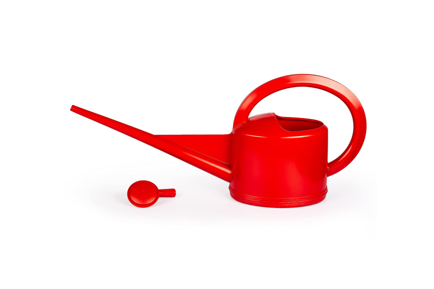 Consolidated Plastics Durable Swiss Watering Can with UV Protection, Ergonomic Handle for Indoor/Outdoor Gardening, Made in Switzerland (5 Liter, Red)