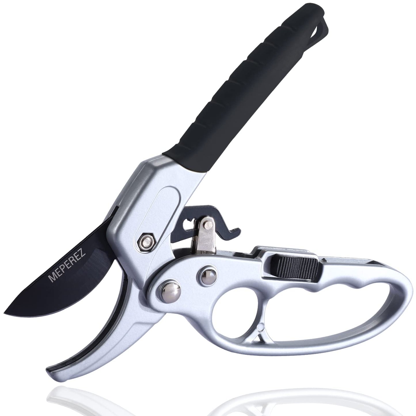 MEPEREZ Premium German-Made Pruning Shears – Ergonomic, Heavy-Duty Hand Pruners Designed for Precision Cutting of Plants; Ideal for Gardeners and Individuals with Arthritis or Reduced Hand Strength