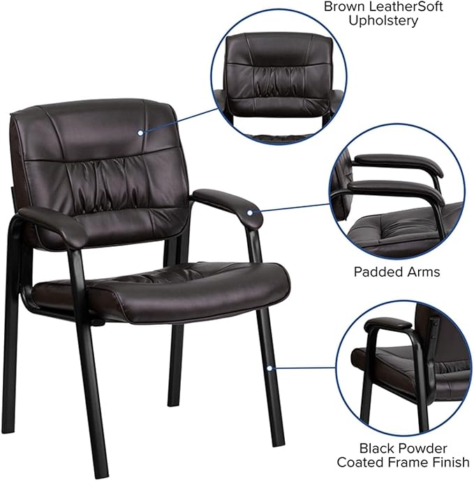 Flash Furniture Haeger LeatherSoft Tufted Executive Reception Chair