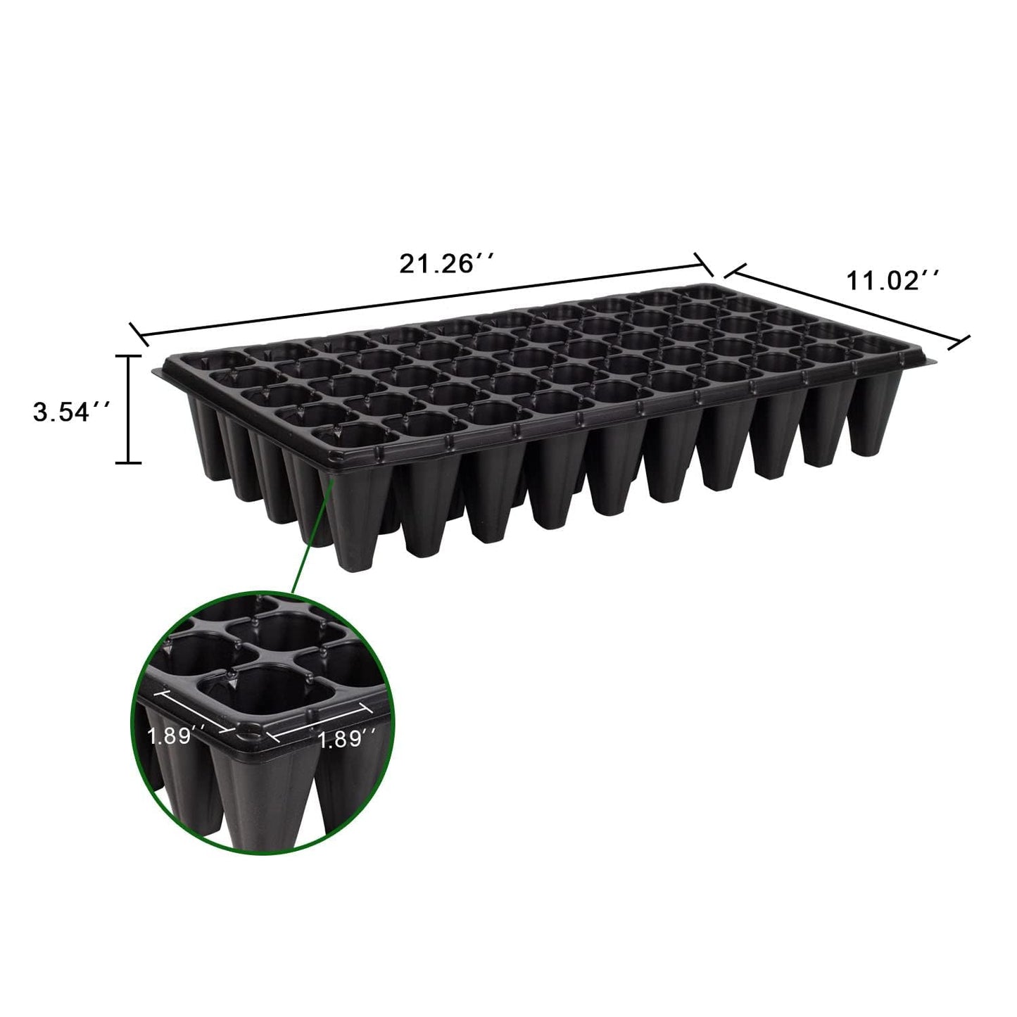 Nothers RooTrimmer 50 Cell, 10pcs-Pack Thick Durable Seedling Plastic Nursery Trays (GGQB50, 10/20) 1