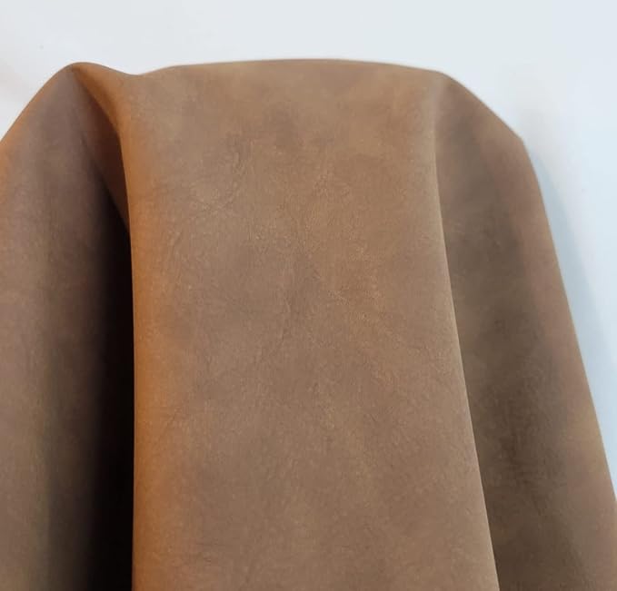 NAT Leathers | Desert Tan Tumbled Nubuck Soft Faux Vegan Leather PU | 3 Yard