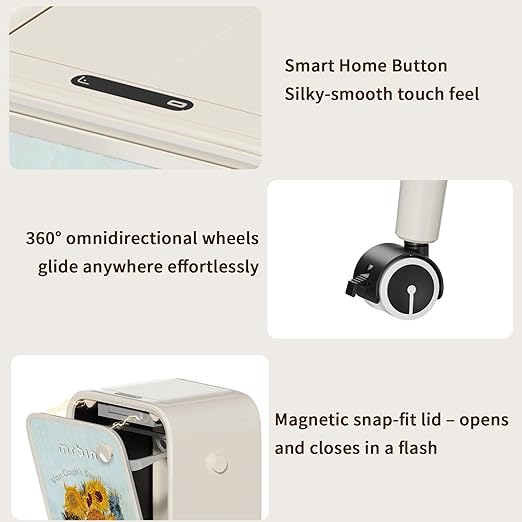 MRBIN Stainless Steel Motion Sensor Trash Can Bathroom
