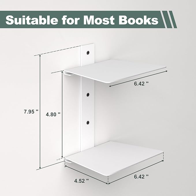 Mefirt Invisible Floating Bookshelves
