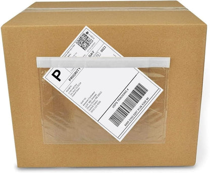 Coopaty 6" x 9" Adhesive Packing List Envelopes Clear Plastic Mailing Shipping Envelope Pouch (50 Bags)