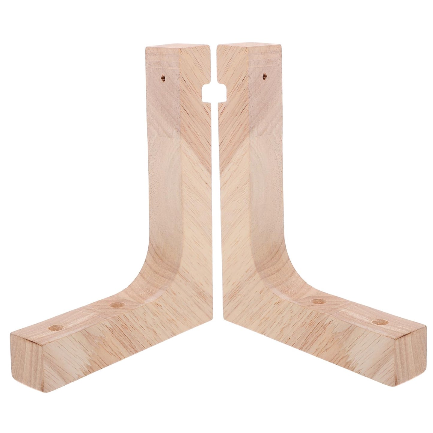 VICASKY Wooden Plant Hanger Hooks 2pcs Heavy-Duty Wall Mount Brackets for Hanging Indoor and Outdoor Flowerpots, Natural Wood Hanging Plant Stand for Garden and Home