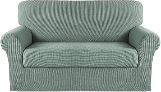 Turquoize Stretch Sofa Slipcover 2 Pieces Sofa Cover Couch Cover