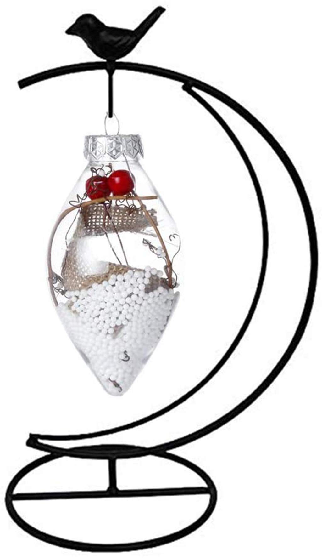 WAJJ Ornament Display Stand, 2 Pack Iron Hanging Stand Rack Holder for Hanging Glass Globe Air Plant Terrarium, Witch Ball and Home Wedding Decoration ( Moon Birds)