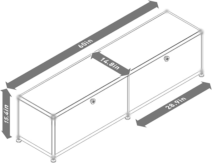 Modern Storage Cabinet Sideboard Versatile Free-Standing Organizer Cabinets