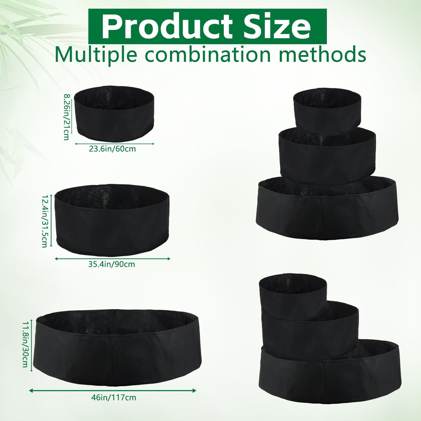 BOUTICOL 3 Tiered Fabric Strawberry Planter 48 36 24 inch Strawberry Tower Planter Stackable Planters Strawberry Grow Kit
