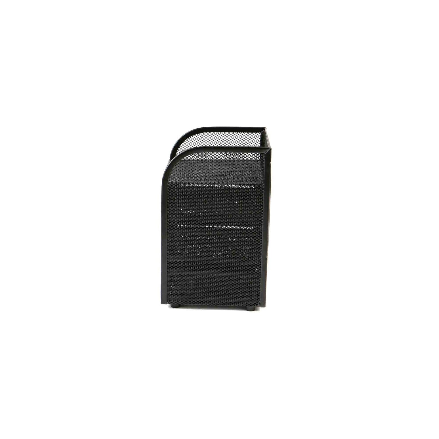 Mind Reader Desktop Accessory Storage, Paper Binder Clip Basket, Workspace, Office, Metal Mesh, 4.75" L x 5" W x 8" H, Black (Pack of 6)