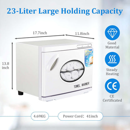 Small Hot Towel Warmer for Spa Home Salon Esthetician 2-in-1 5L Mini Personal Hot Towel Cabinet Towel Warmers Spa, Fast Heating Towel Heater Towel Steamer for Facials…