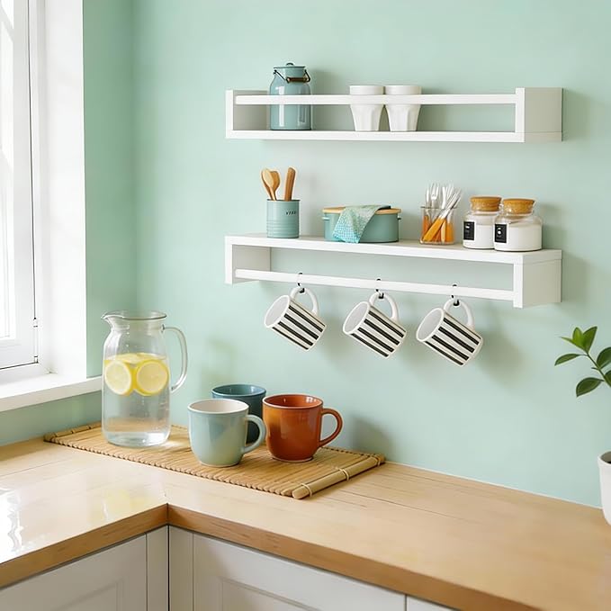 Fixwal Nursery Book Shelves, 23.6 Inch Floating Bookshelves