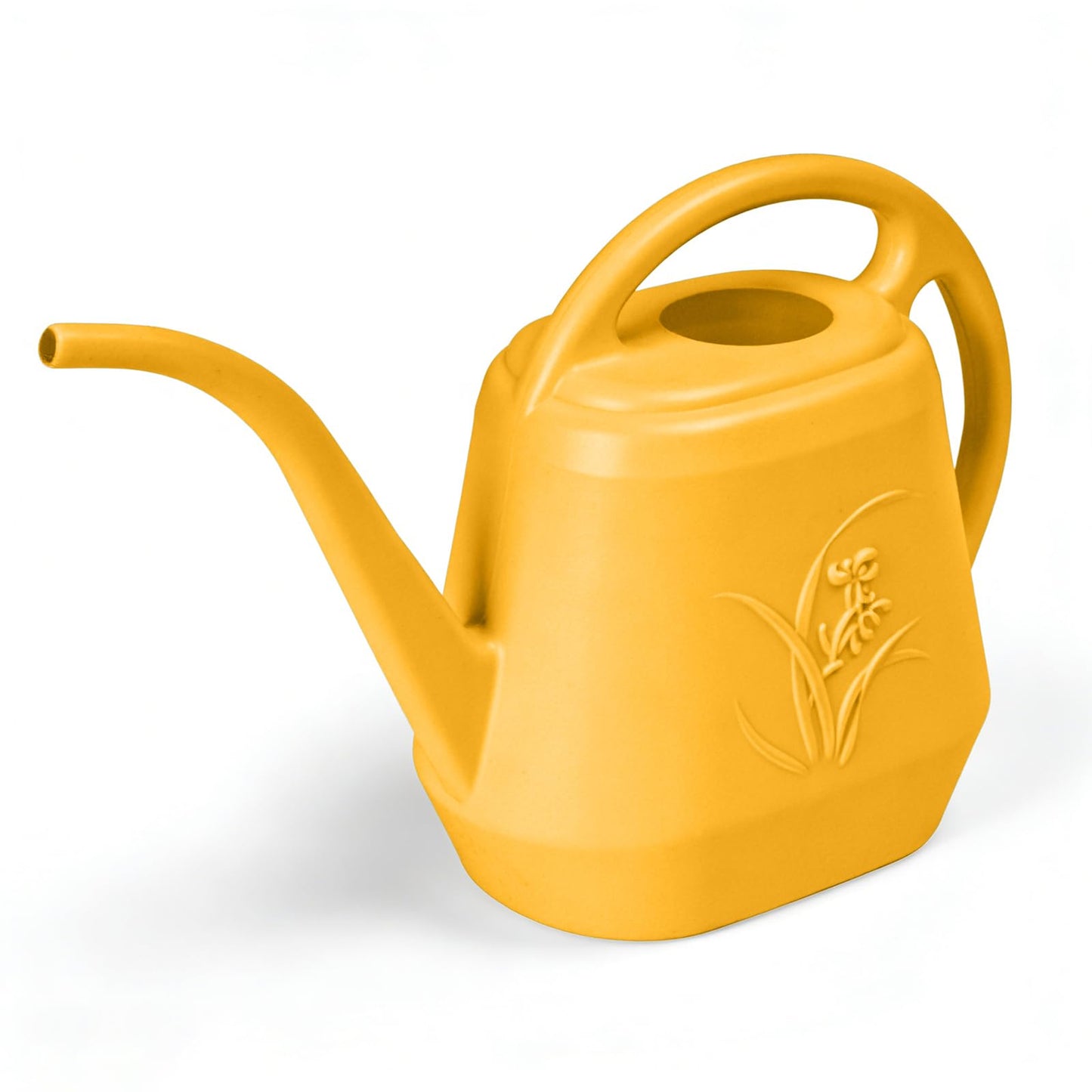VKPLITE Hand Plastic Watering Can - for Indoor and Outdoor Home Garden Plants - with Long Spout - Orange - 1/2 Gallon