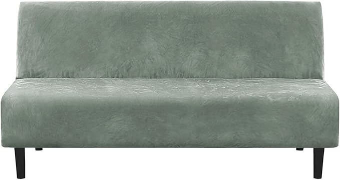 H.VERSAILTEX Real Velvet Futon Cover Armless Sofa Covers Sofa Bed Covers