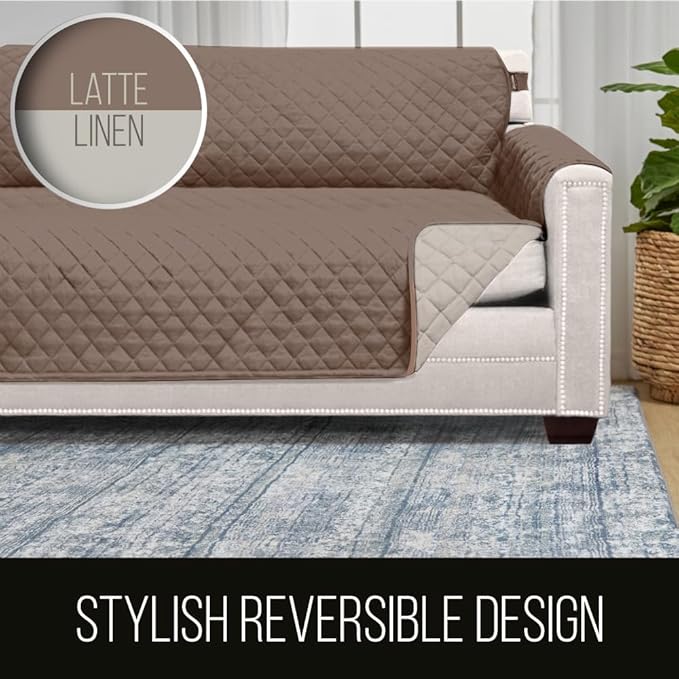 Sofa Shield® Couch Slip Covers for Dogs, Reversible Furniture Protector