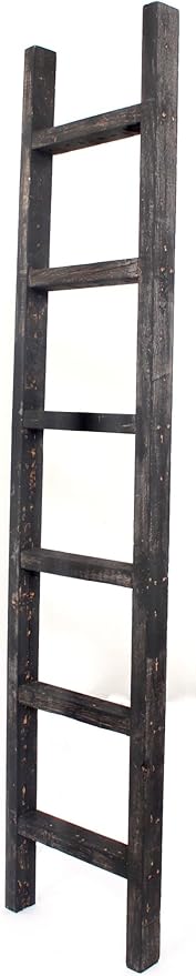 BARNWOODUSA Rustic Decorative Ladder