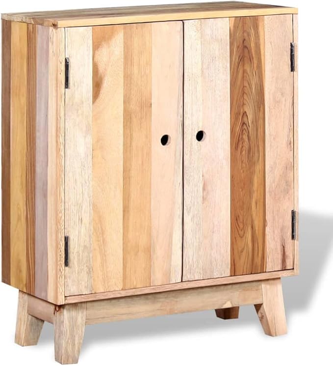 Sideboard Cabinet with 2 Doors, Reclaimed Wood Storage Console Table