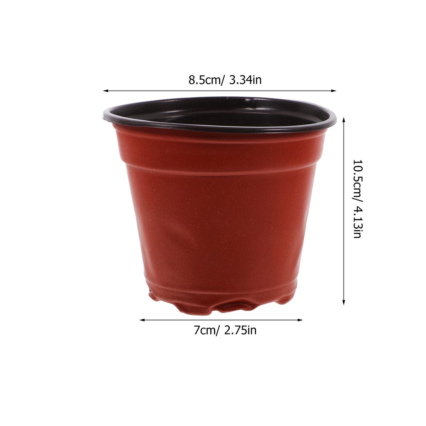 Toyvian 100pcs Strawberry Nursery Cups Plastic Germination Pots for Indoor Greenhouse Growing, Dual-Color Seedling Planting Containers Garden Supply
