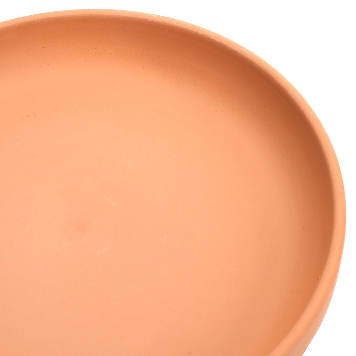 Suwimut 4 Pack Terracotta Plant Saucer Pots Tray, 9 Inch Large Round Planter Saucers for 8 Inch 8.5 Inch 9 Inch Flower Pot with Drainage Hole, Clay Drip Tray for Indoor & Outdoor Plants