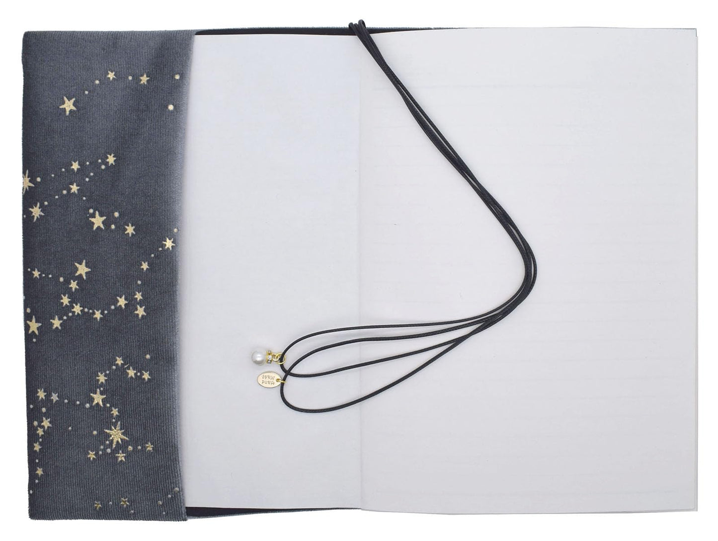 BLBMH A5 Journal Cover | Non-Stretch Fabric Notebook Cover with Bookmark, 5.5x8.3 Washable Privacy Protector for Paperback Bible Hardcover, Gift for Women - Velvet Grey