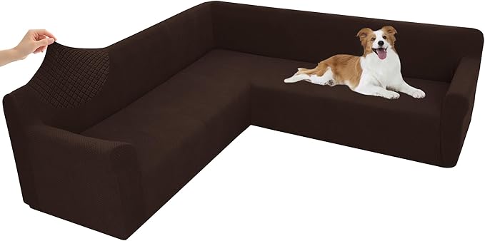 Arfntevss Stretch Sectional Couch Covers L Shaped Corner Sectional Sofa Cover