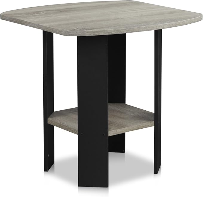 Furinno SIMPLE DESIGN Side Table, 2-Tier Modern End Table