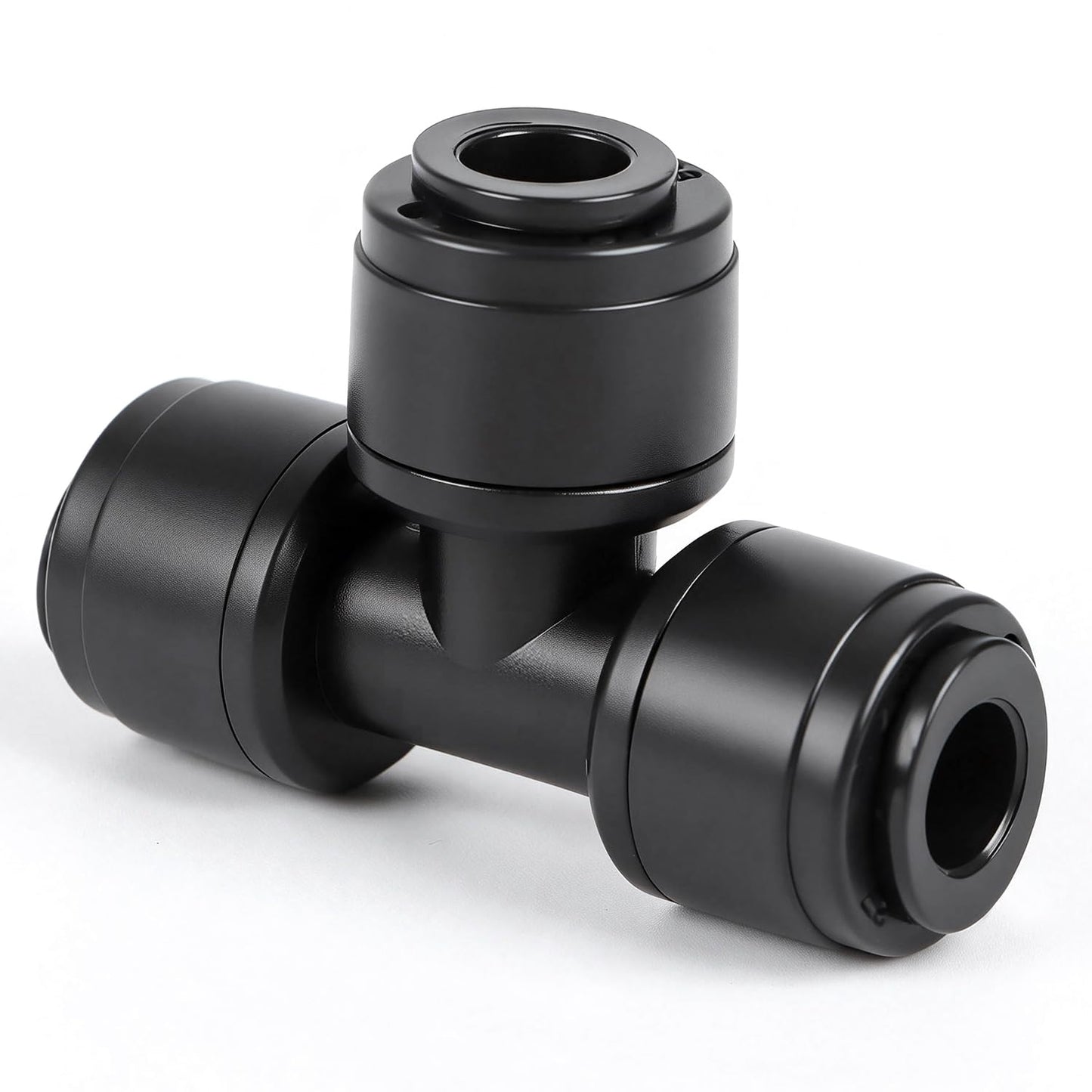 Copadri Quick Connect 1/4" Drip Irrigation Tee Fitting: 32 Pieces Push to Fit Drip Line T Parts for 1/4-Inch Tubing Leak Free Dripline Hose Connectors for Garden Lawn Sprinkler System