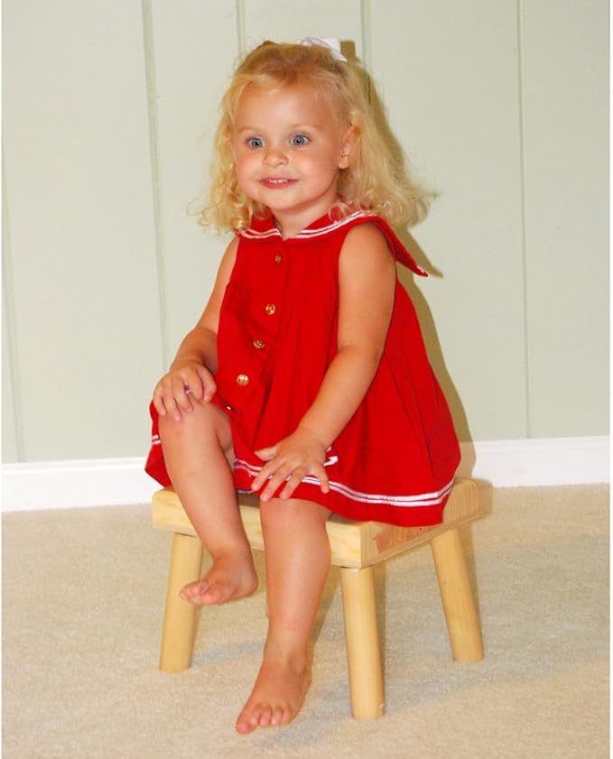 Damhorst Toys Personalized Wooden Child's Name Puzzle Stool Primary Colors