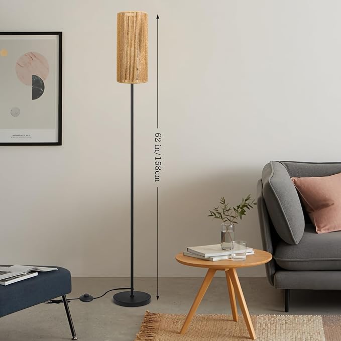 Ruiever Floor Lamp for Living Room, Farmhouse Floor lamp, Modern Standing lamp