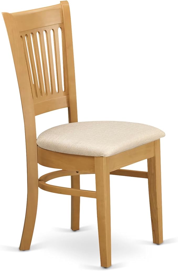 East West Furniture ANVA5-OAK-C 5 Piece Dining Room Furniture Set Includes a