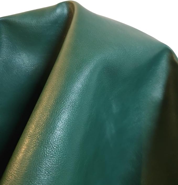 Hunter Green Soft Faux Leather Fabric PU Leather by The Yard Synthetic Pleather