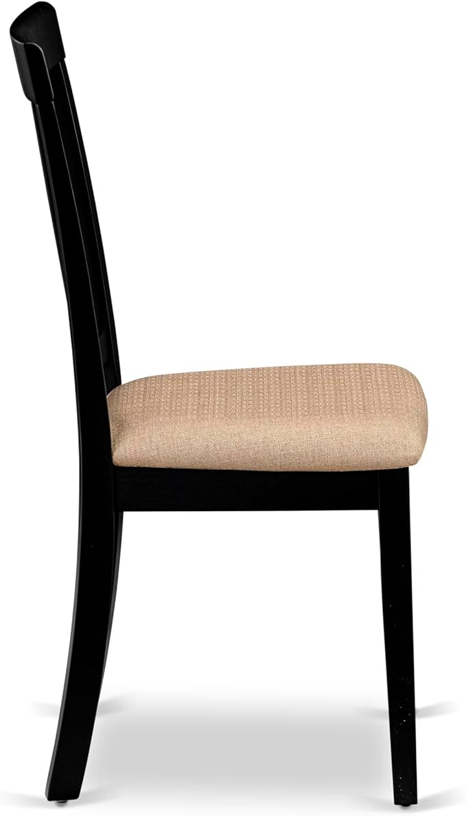 East West Furniture ANC-BLK-C Antique Dining Chairs