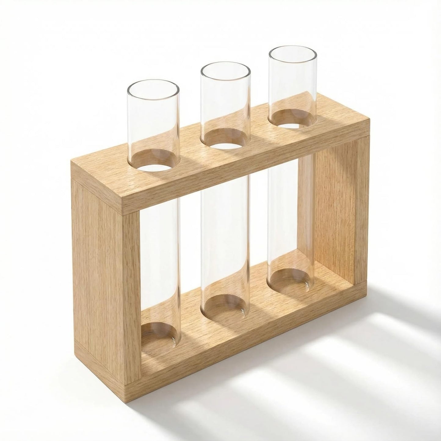 3-Tube Plant Propagation Station, Wall-Mounted Terrarium with Propagation Tubes – Ideal for Indoor Plant Propagation in Living Rooms, Bedrooms & Offices (Uses Test Tubes for Plants)
