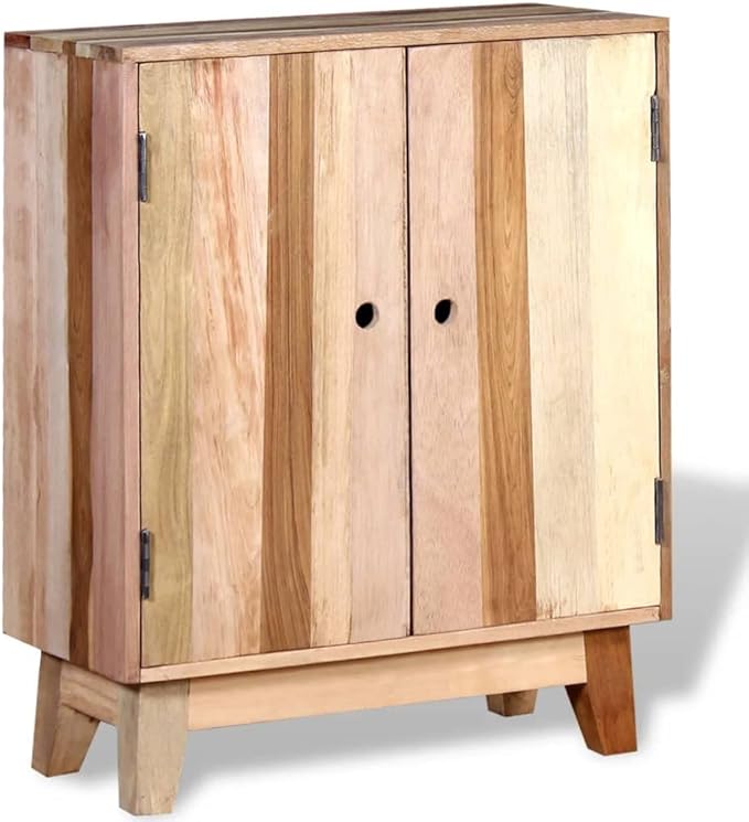 Sideboard Cabinet with 2 Doors, Reclaimed Wood Storage Console Table