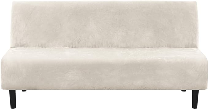 H.VERSAILTEX Real Futon Cover Armless Sofa Covers Sofa Bed Covers Stretch Futon