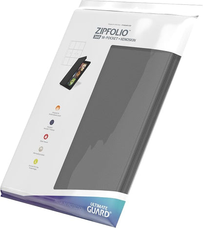 Ultimate Guard Zipfolio 360 – 18 Pocket Xenoskin Grey
