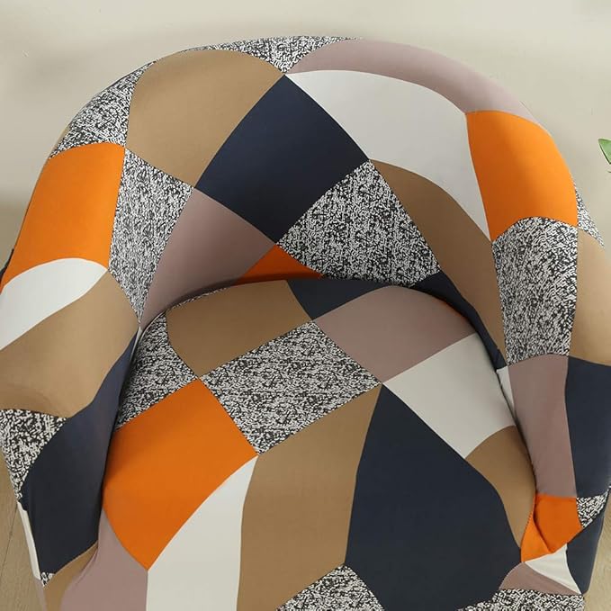 SearchI Club Chair Slipcover Stretch Barrel Chair Covers Printed Tub Chair