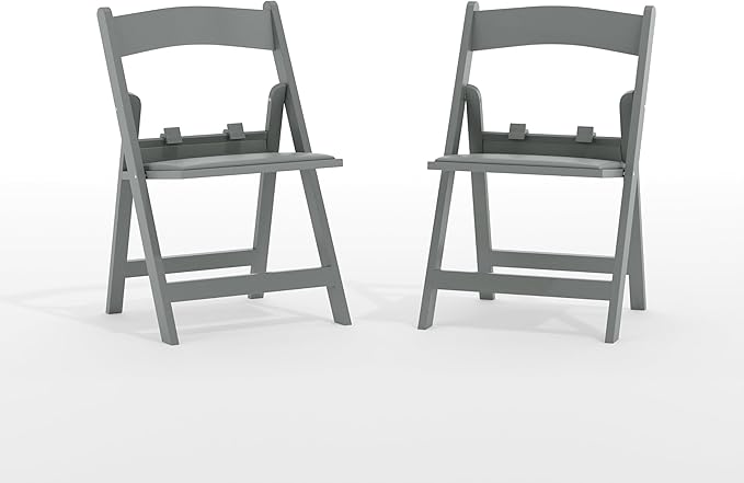 Flash Furniture Hercules Set of 2 Kids Gray Resin Folding Chairs