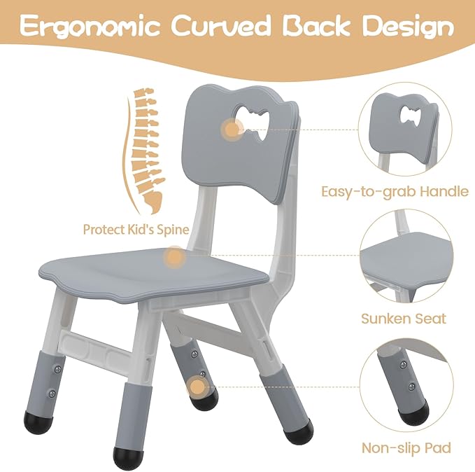 GAOMON Kids Table and 2 Chairs Set